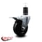 Service Caster 4'' Hard Rubber Swivel 1-5/8'' Expanding Stem Caster Total Lock Brake SCC-EXTTL20S414-HRS-158 - alternate 2